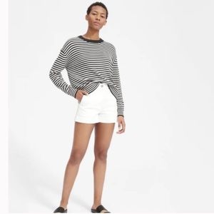 Everlane Cotton Long Sleeve Sweater - Stripe, S